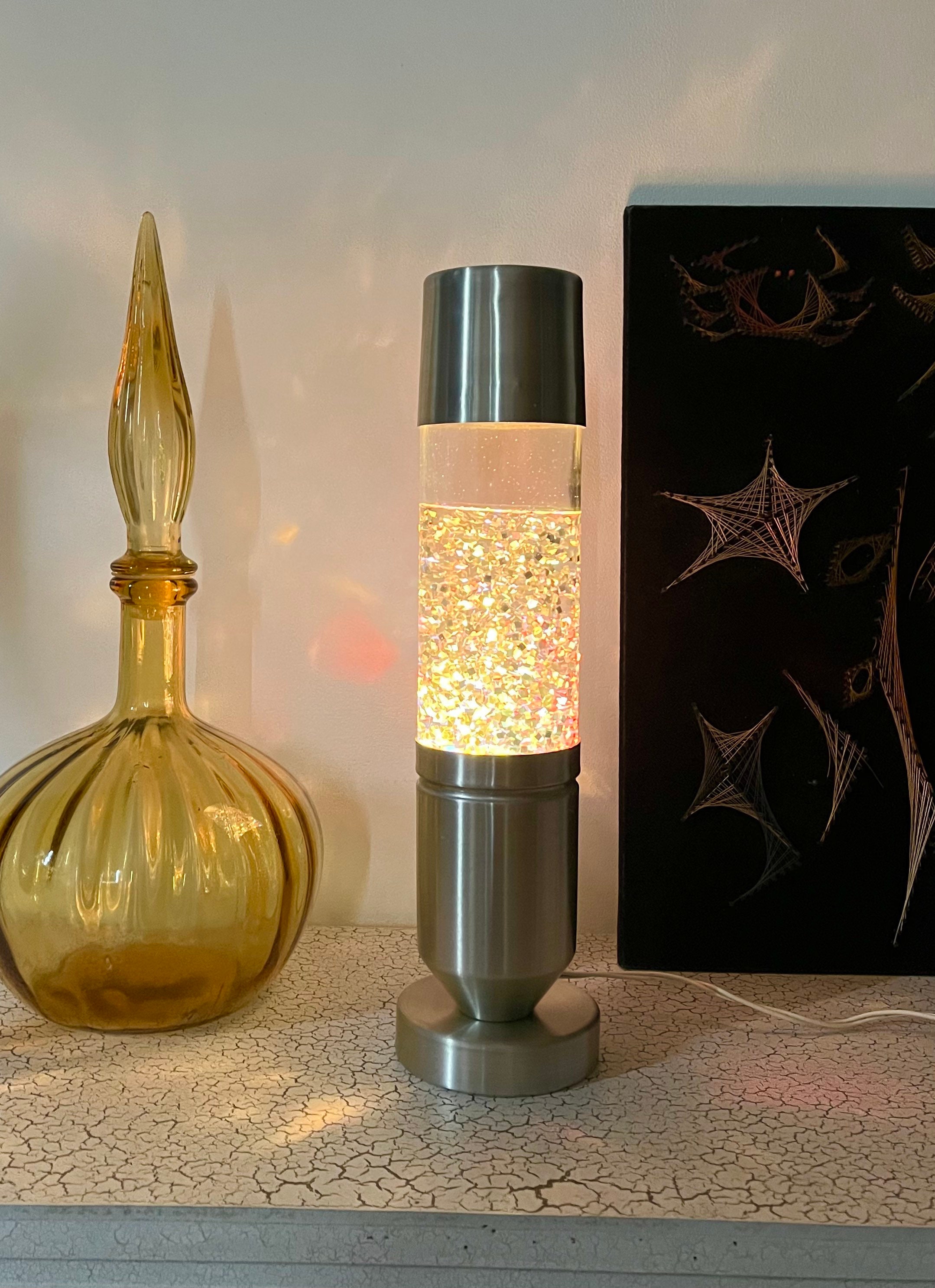 Lampe à lave Mathmos Astro originale années 60 - Argent