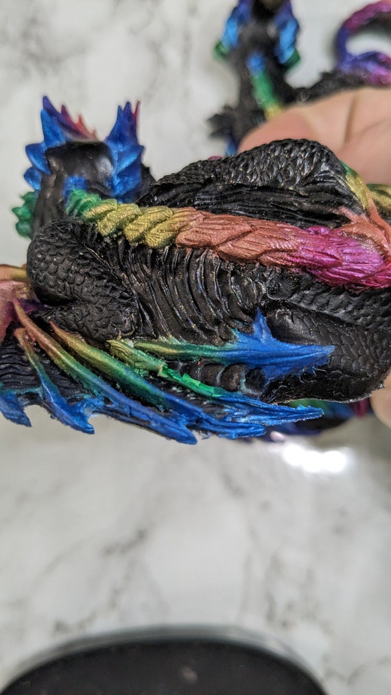 Black Rainbow Sleeping Dragon (Mold Misfits! Read Description
