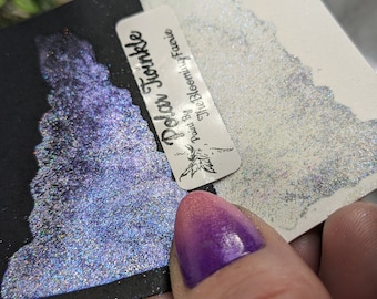 Polar Twinkle Colorshift Glitter Watercolor Paint - Handmade