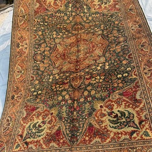 6&quot;5 X 9&quot;10 Ft. Turkish Kayseri Rug Vintage Rug, Oushak Rug, Large Rug, Antique Rug, Organic Rug, Oriental Wool Rug, Handmade Rug