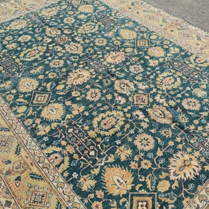 Vintage Chobi Rug 6&#39;9 X 9&#39;7: Hand-Knotted Afghan Area Rug