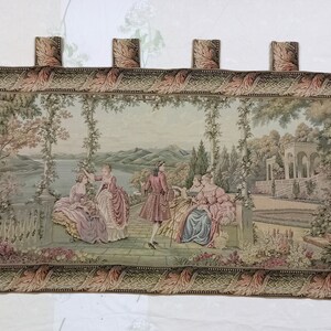 2"11 X 5"7 Ft. Bacco European Wall Tapestry - Kwiatowy i owocowy gobelin ścienny - Dekoracyjna średniowieczna dekoracja ścienna