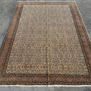 6&quot;4 X 9&quot;7 Ft. Turkish Kayseri Rug Vintage Rug, Oushak Rug, Large Rug, Antique Rug, Organic Rug, Oriental Wool Rug, Handmade Rug