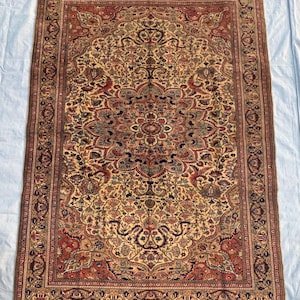 6&quot;8 X 9&quot;5 Ft. Turkish Kayseri Rug Vintage Rug, Oushak Rug, Large Rug, Antique Rug, Organic Rug, Oriental Wool Rug, Handmade Rug