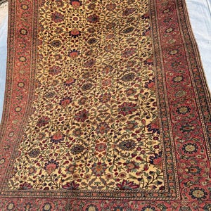 6&quot;5 X 9&quot;7 Ft. Turkish Kayseri Rug Vintage Rug, Oushak Rug, Large Rug, Antique Rug, Organic Rug, Oriental Wool Rug, Handmade Rug
