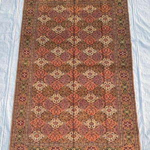 6&quot;5 X 9&quot;7 Ft. Turkish Kayseri Rug Vintage Rug, Oushak Rug, Large Rug, Antique Rug, Organic Rug, Oriental Wool Rug, Handmade Rug