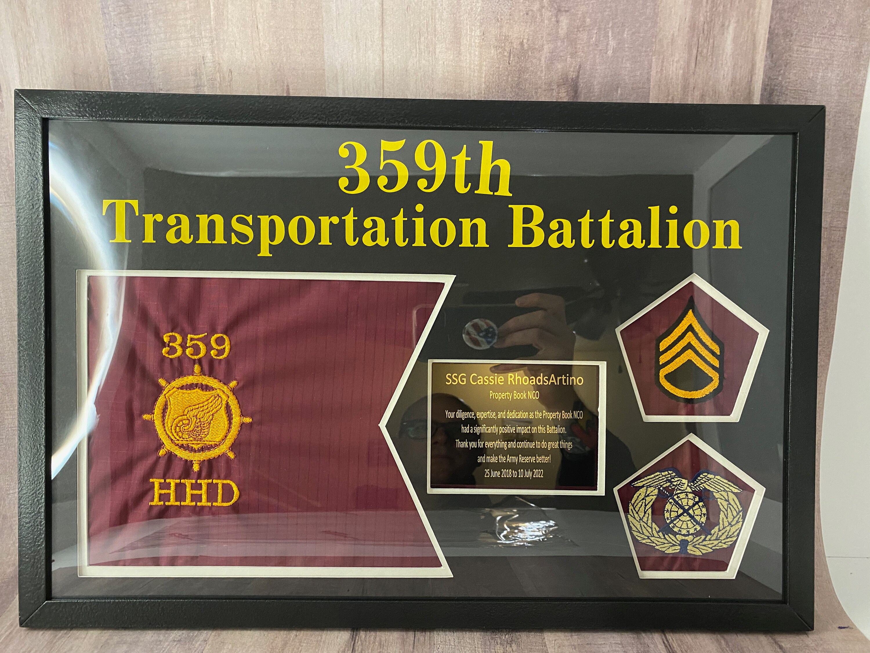 Change of Command Plaque Framed Guidon PCS Plaque Single Etsy