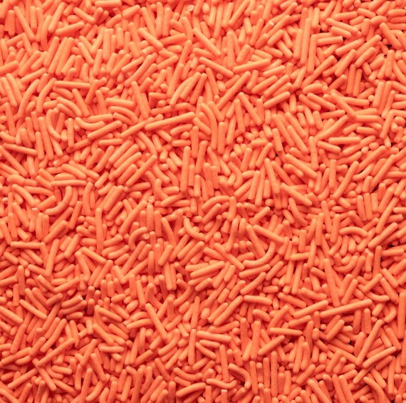 Orange Jimmie Sprinkles Great for Halloween Cakes Cupcakes Etsy