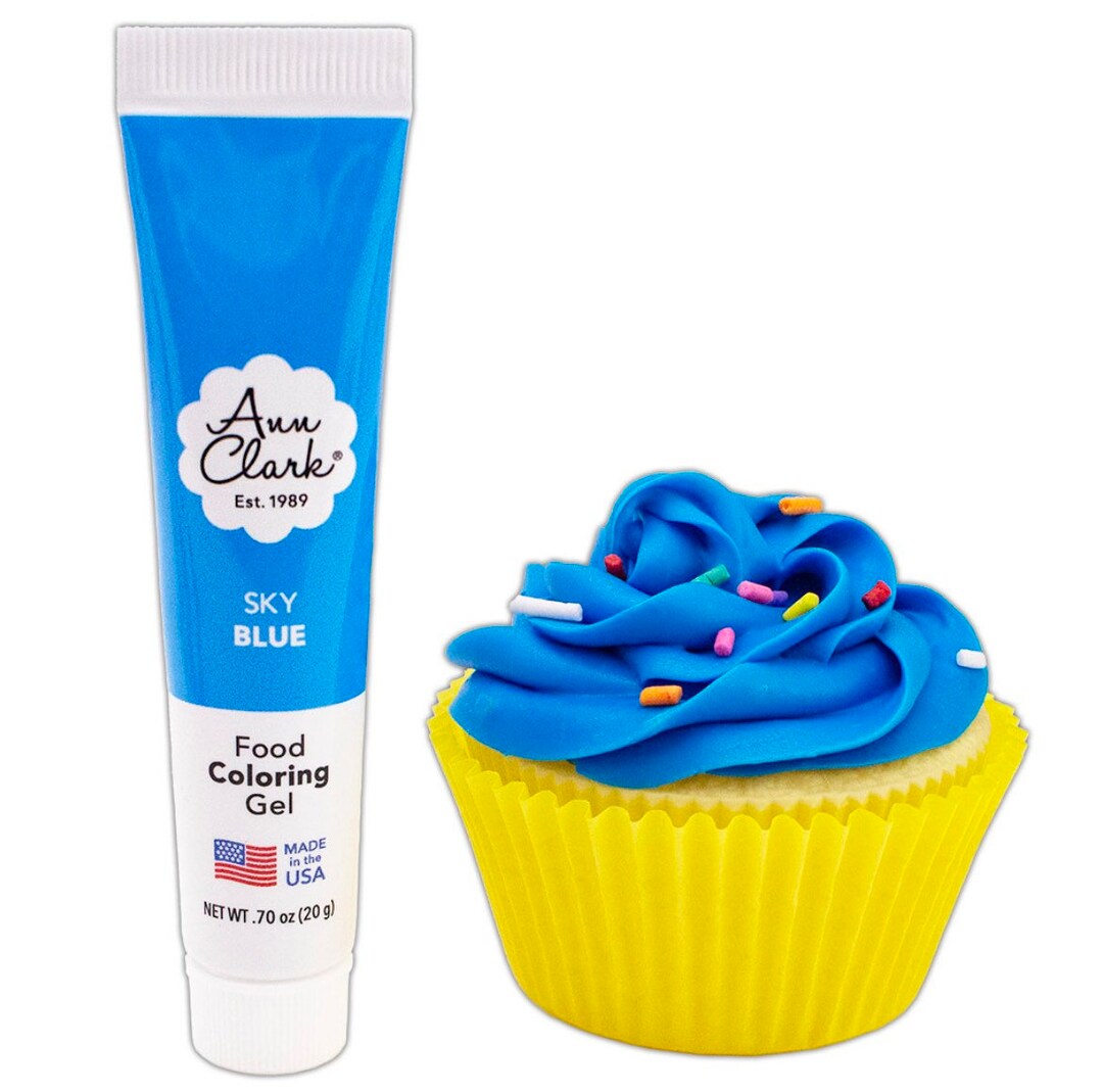 Sky Blue Food Coloring Gel .70 Oz 20 G, Gel Food Color Etsy