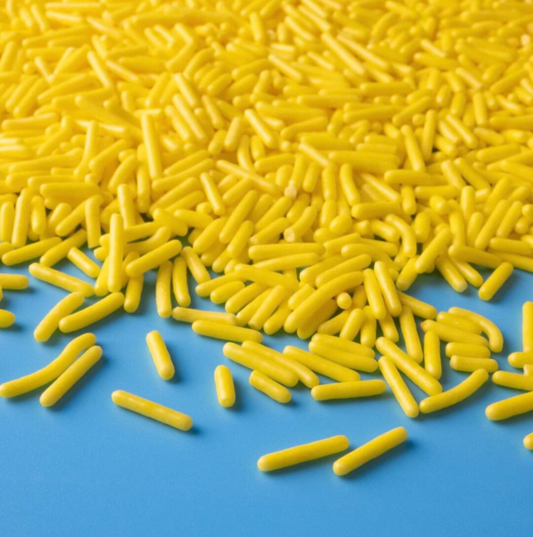 Yellow Jimmie Sprinkles Great for Cakes, Cupcakes, Cookies and More. Etsy