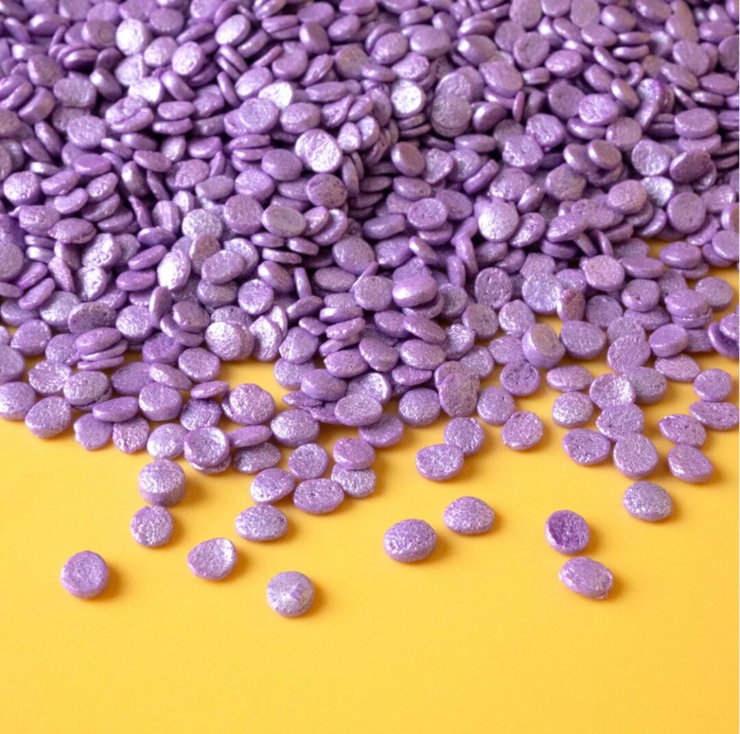 Purple Confetti Sprinkles Great for Cakes Cupcakes Cookies Etsy