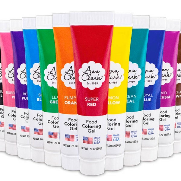 Gel Food Coloring Set Etsy UK