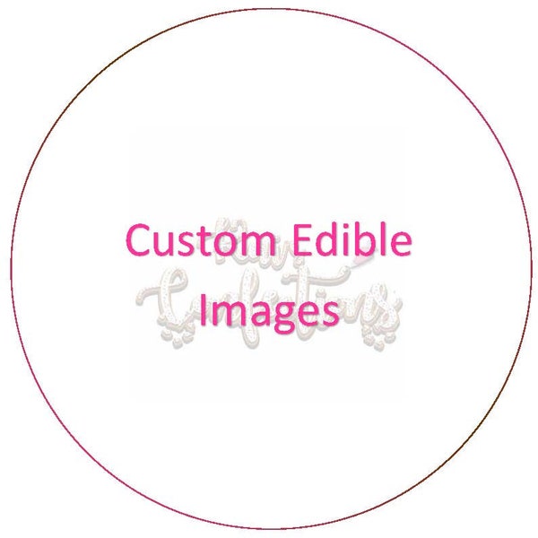 Custom Edible Sugar sheets/icing sheets  (Pre Cut) Cake, Cookies, Cupcake Toppers & more!