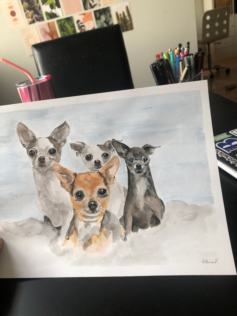 Custom Watercolour Pet Portraits image 8