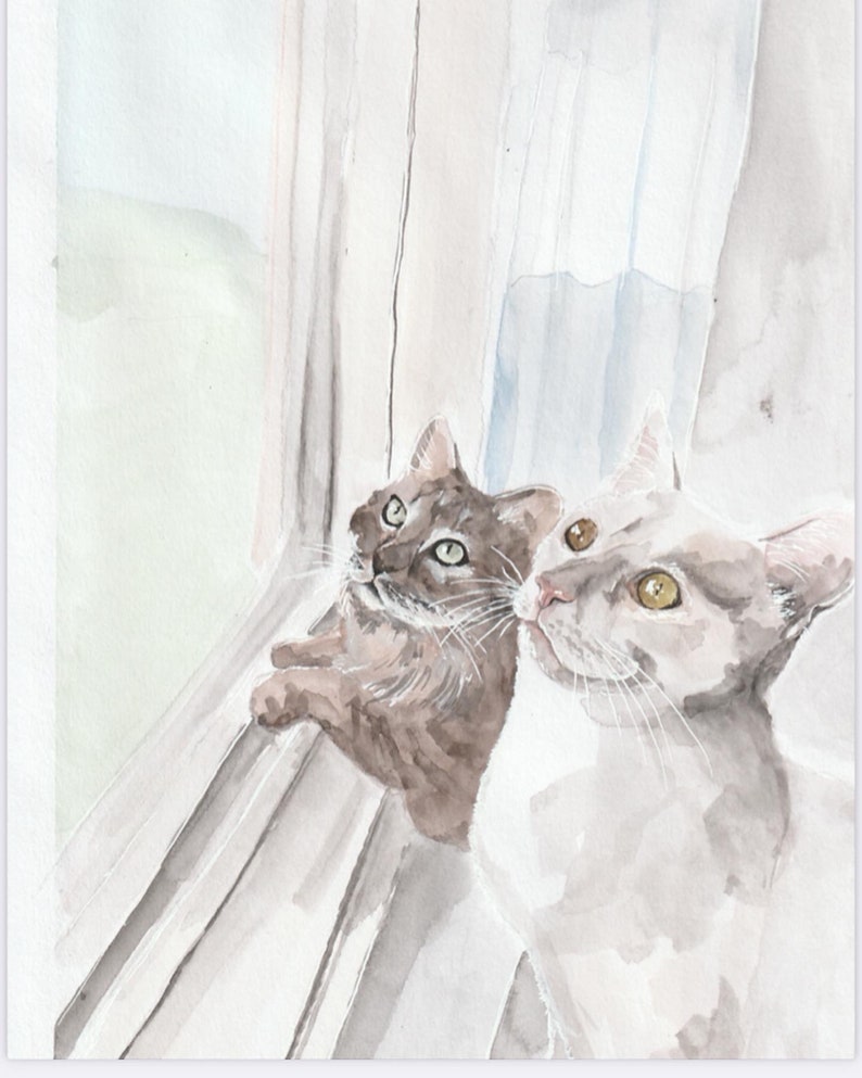 Custom Watercolour Pet Portraits image 5