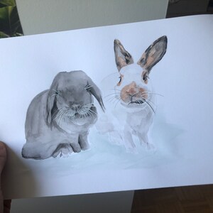 Custom Watercolour Pet Portraits image 4