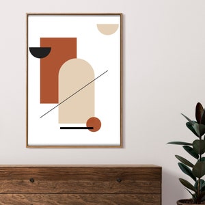 Minimalistische Wandkunst-Geometrische Wandkunst-Digitaldruck Dekor-Druckbare Wanddeko-Modernes Dekor-Digitaler Download Wandkunst-druckbarer Download