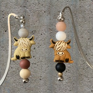 Highland Cow Bookmark  Cute Cattle Reading Accessory  Perfect Gift for Animal Lovers