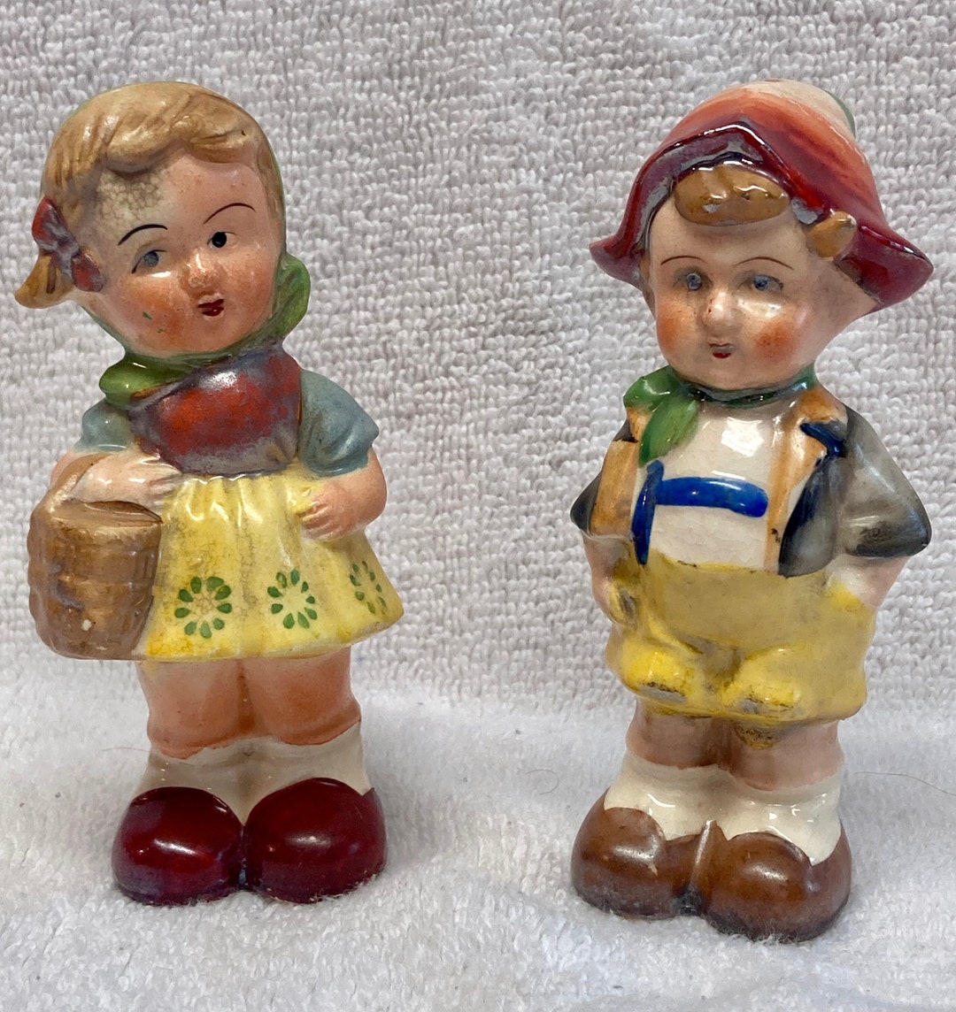 Boy and Girl Made in Japan Salt and Pepper Shakers Etsy