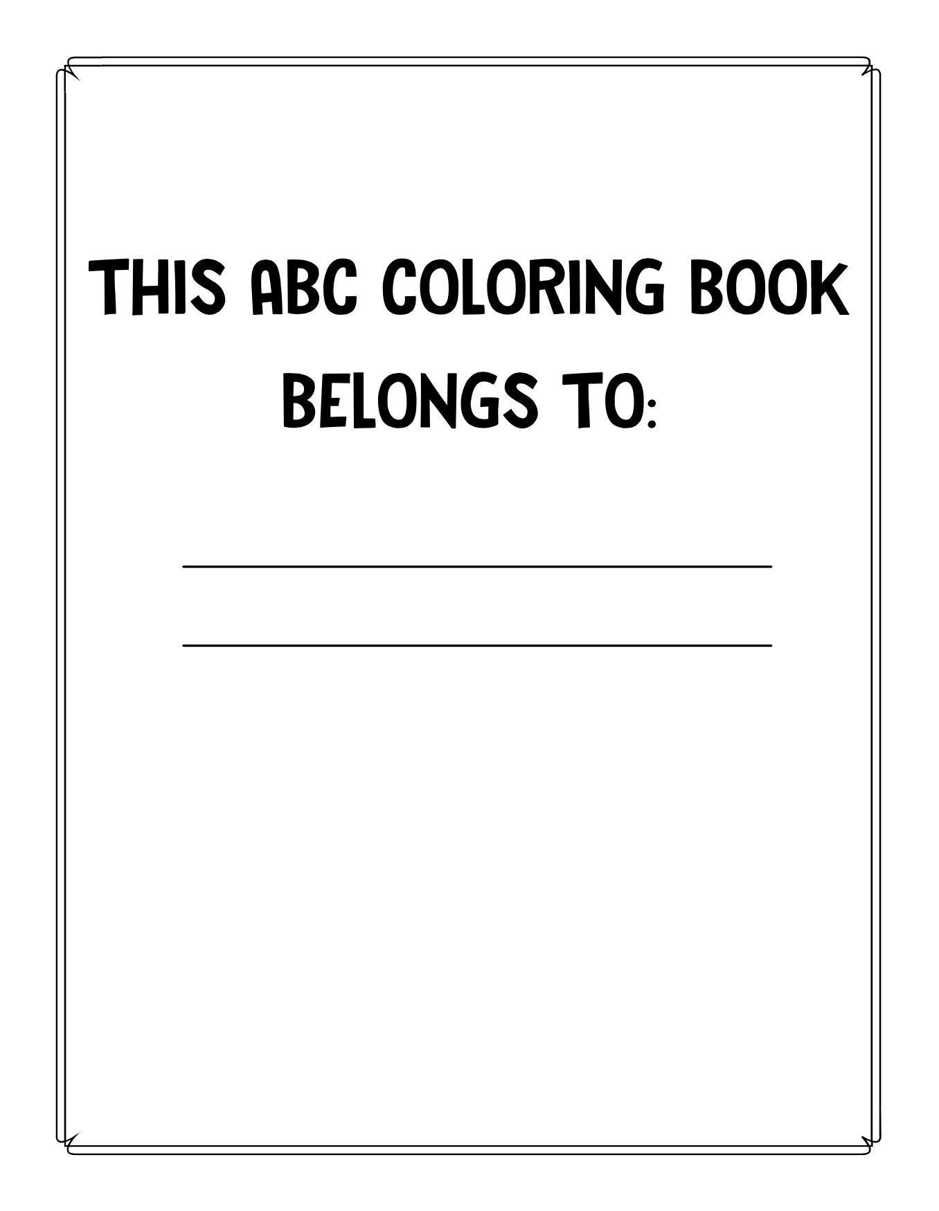 Printable ABC Coloring Book  Etsy