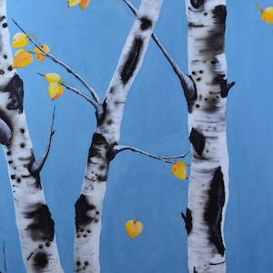 Aspens at Fall&#39;s End large Giclee print
