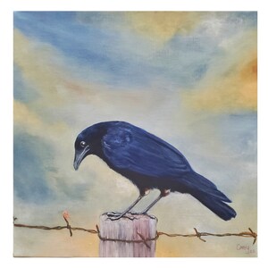 Crow at Sunrise Giclee Print
