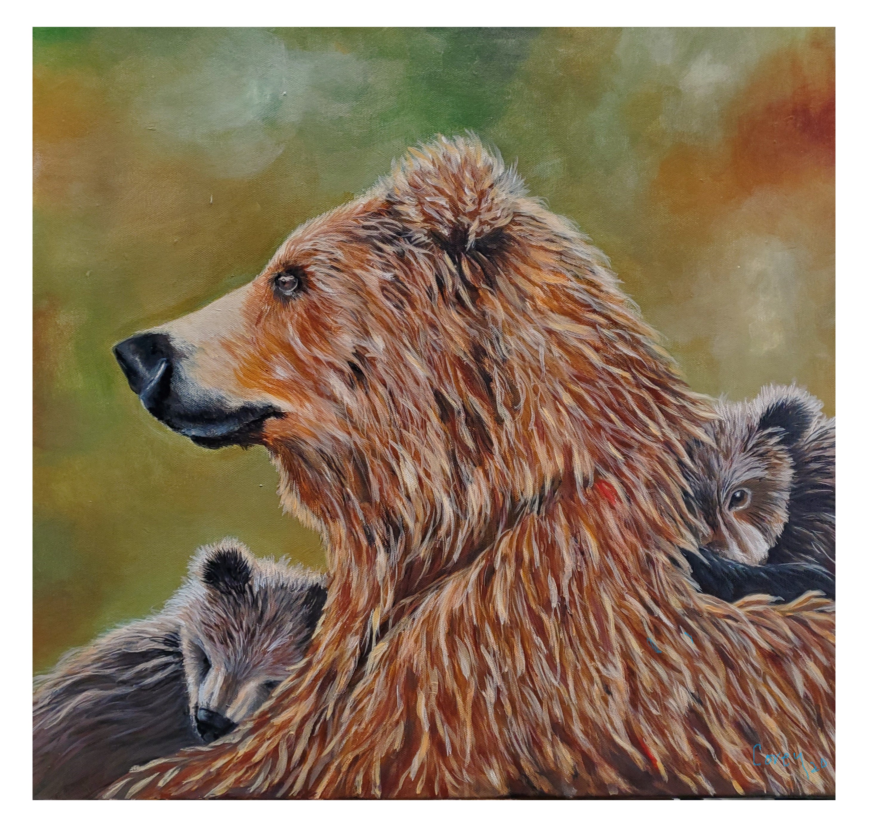 Proud Mama Bear Large Giclee Print