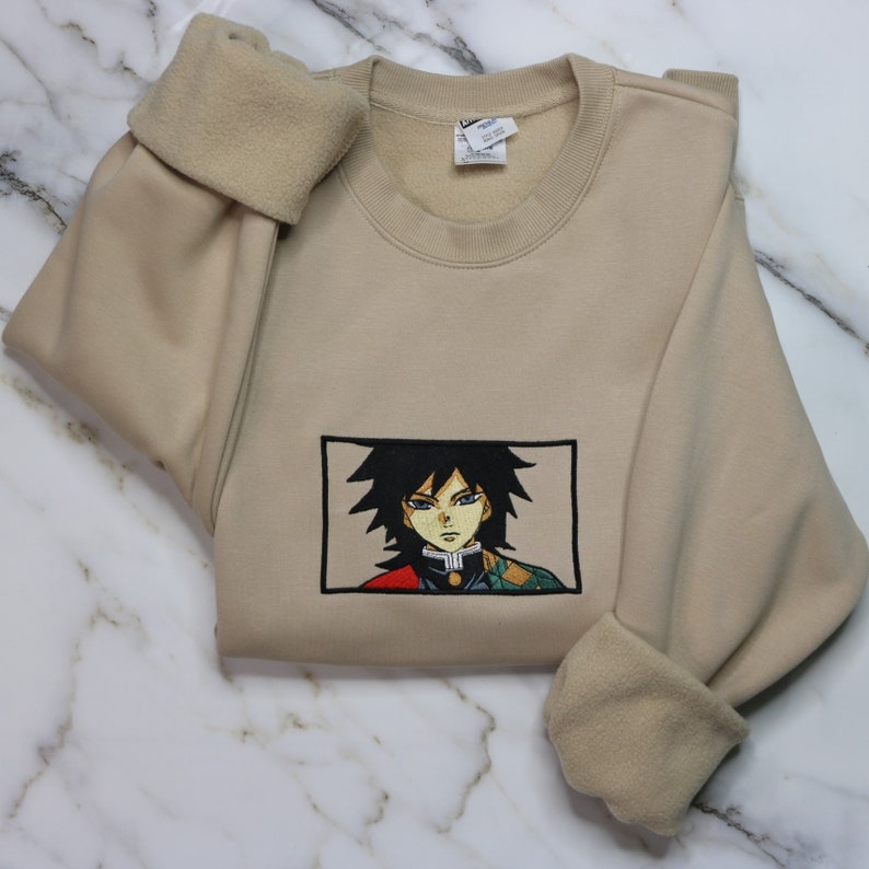 Anime Embroidered Sweater Embroidered Anime Shirt Unisex - Etsy