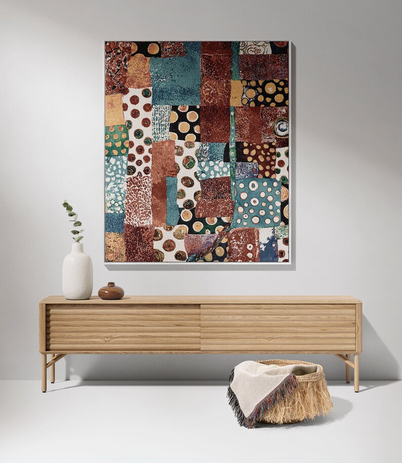 Patchwork Blanket, Pop Art Throw Blanket for Couch, Quilt Style