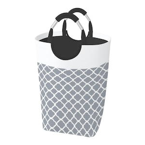Laundry Hamper with Handles, Fabric Collapsible Laundry Basket, Clothing Storage Basket Bedroom Bathroom, Toy Organizer Kids Room Playroom