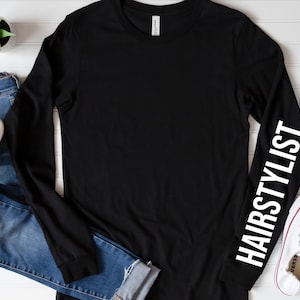 Hairstylist Long Sleeve Tee, Beauty Salon Long Sleeve Shirt, Beauty Industry Gifts