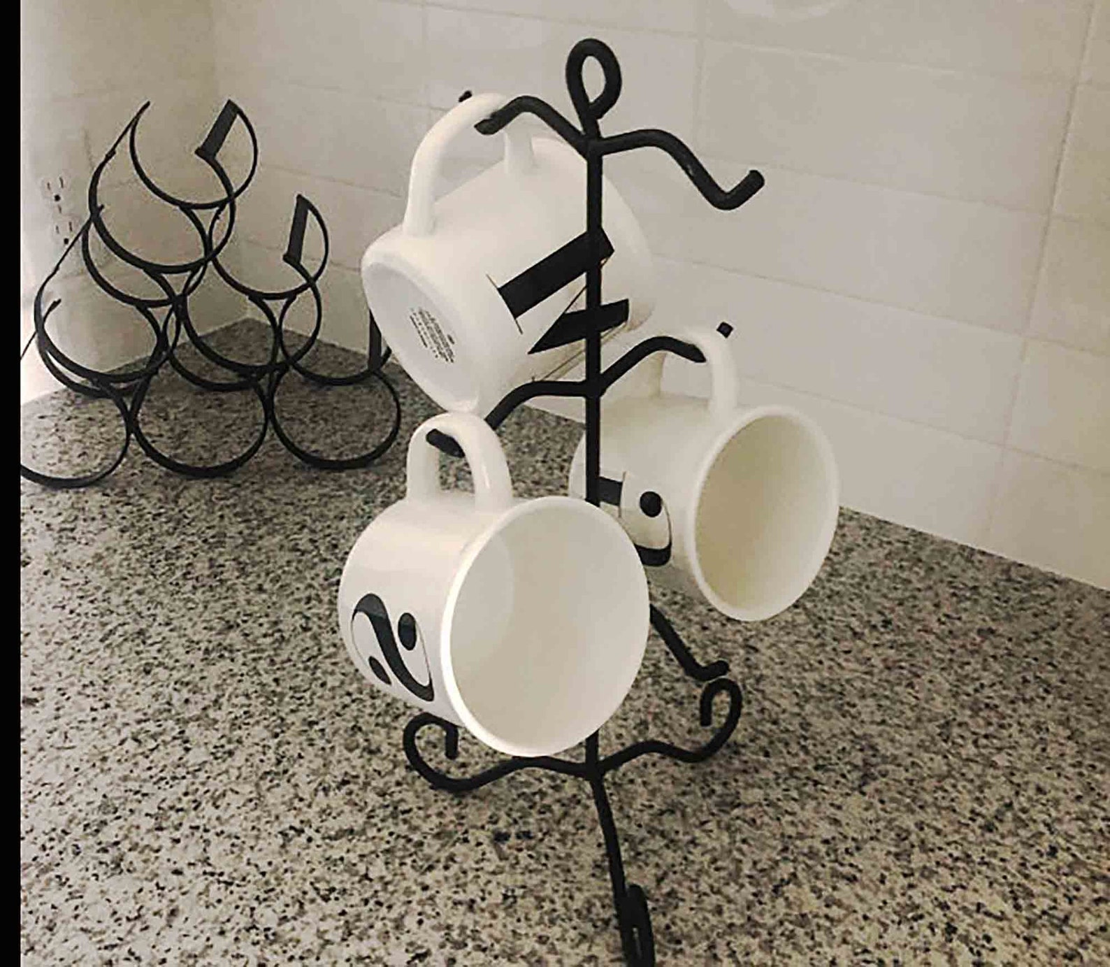 Iron Coffee Cup Holder/Wrought Iron Coffee Mug & Tea Cup Etsy