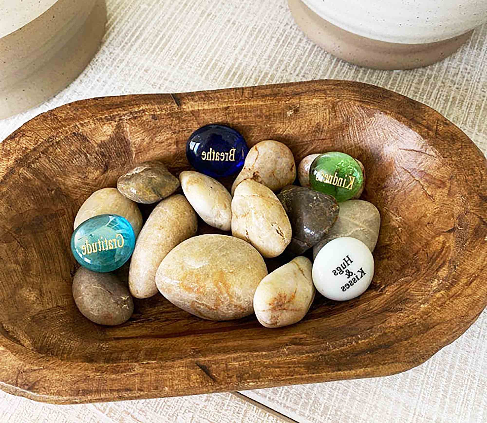 Wooden Display Bowl/White or Natural Bowl/Bowl Decor Etsy