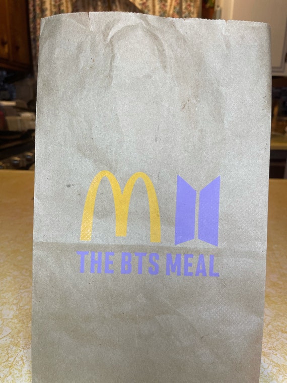 BTS Mcdonalds Meal Bag NO GREASE - Etsy