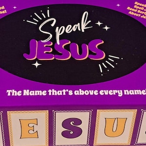 Sprechen Sie Jesus Fun Christian Game für Kinder / Erwachsene / Familie. Lerne Schriften über Jesus. Toll für Ostern. Alter 8+/ 2-4 Spieler. Kirche.