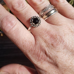 Sterling Silver Black Onyx Ring