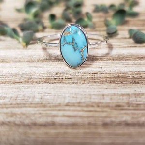 Sterling silver Carico Lake Turquoise Ring
