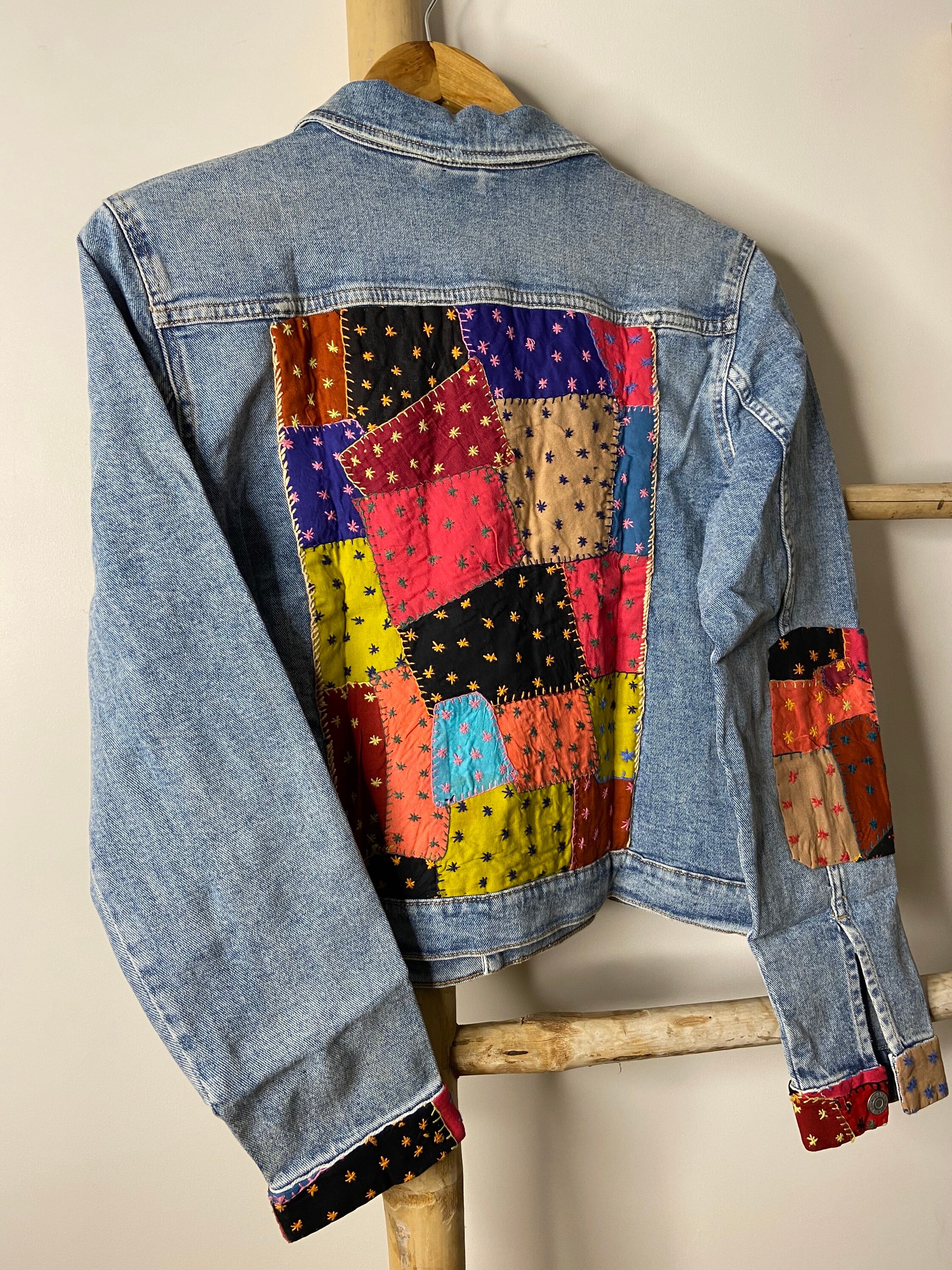 Colourful Patchwork Sashiko Denim 