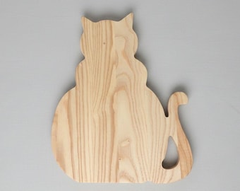 Cat Charcuterie Board, Cat Shaped Cheese Board, Animal Cutting Board