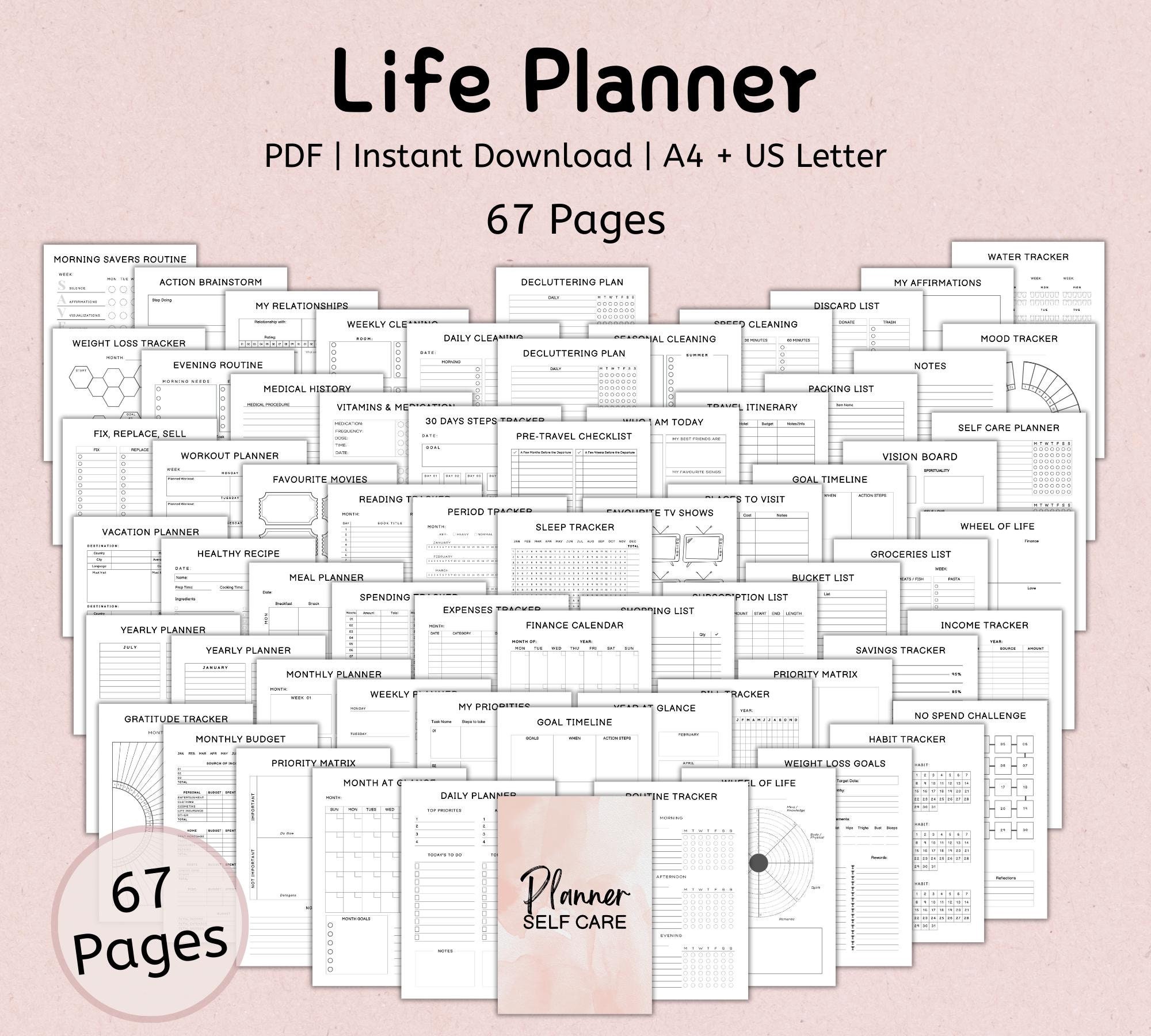 Printable Life Planner | Personal Finance Planner Bundle | Home ...