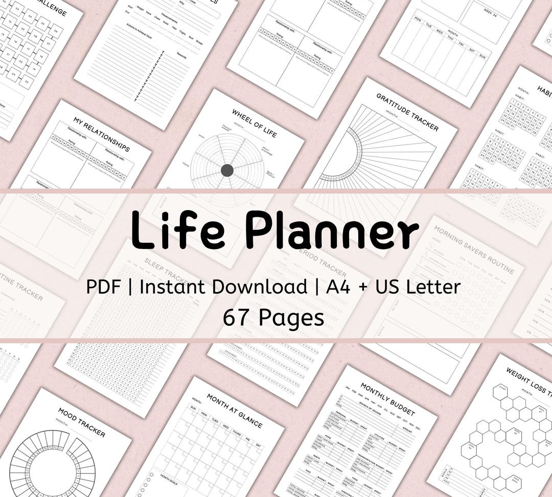 Printable Life Planner | Personal Finance Planner Bundle | Home ...