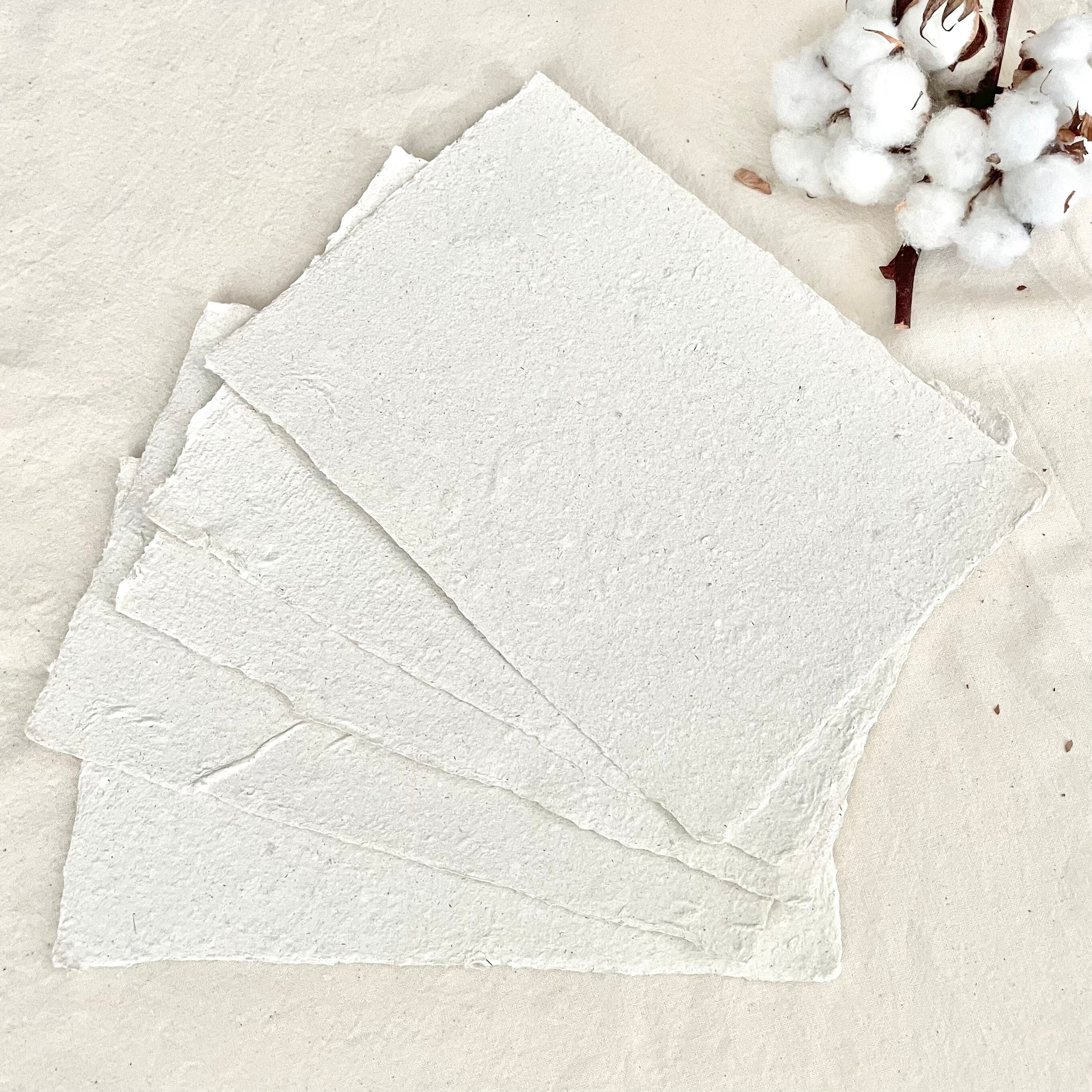 Offwhite handmade paper bundle Grande Charta Etsy