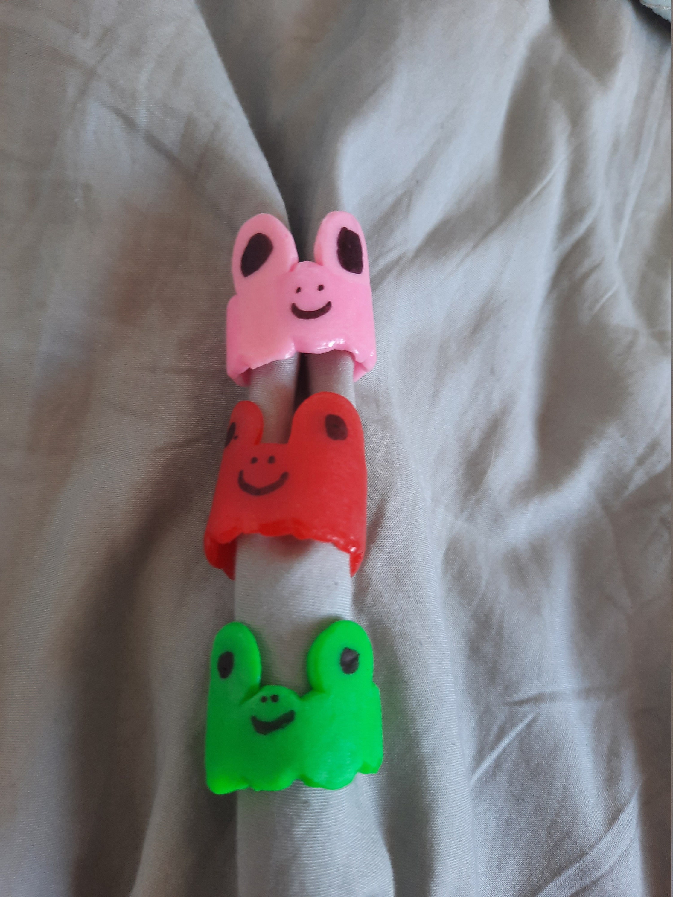 Homemade frog rings Etsy