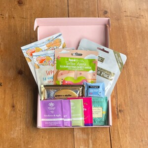 Post Box Pamper - Tea lovers Pamper Box - PostBox Love - Pamper Hamper - Hug through the letter Box - Skin Spa Gift Box -