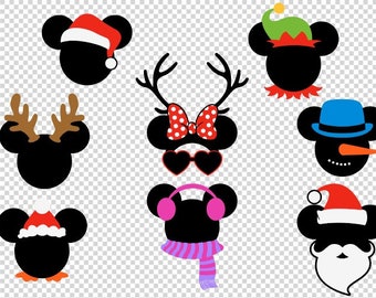 Mickey Minnie Christmas SVG eps png