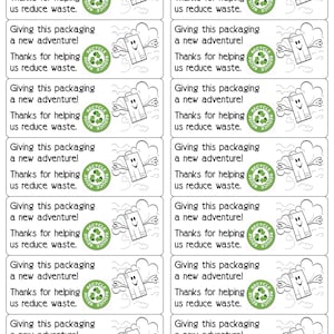 Printable Avery 5159 Label Templates for Reused Shipping Materials | Eco-Friendly Labels