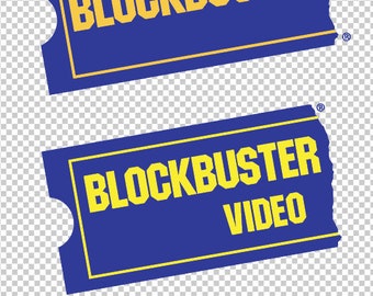 Blockbuster Video Defunct Logo SVG eps png