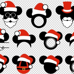 Mickey Santa SVG eps png