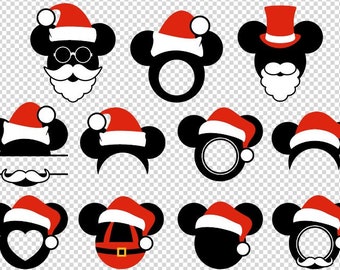 Mickey Santa SVG eps png