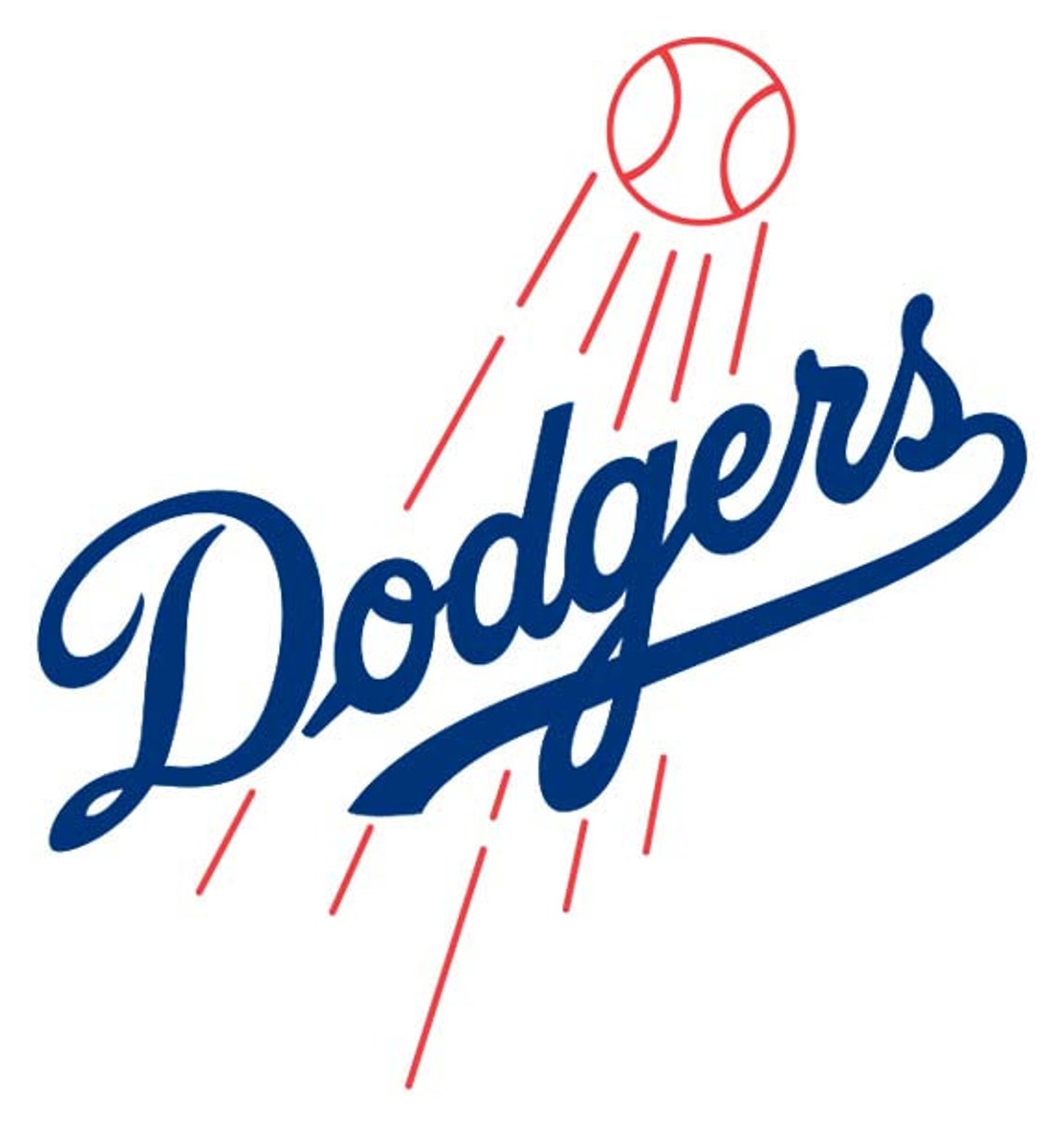 LA Dodgers Decals Etsy